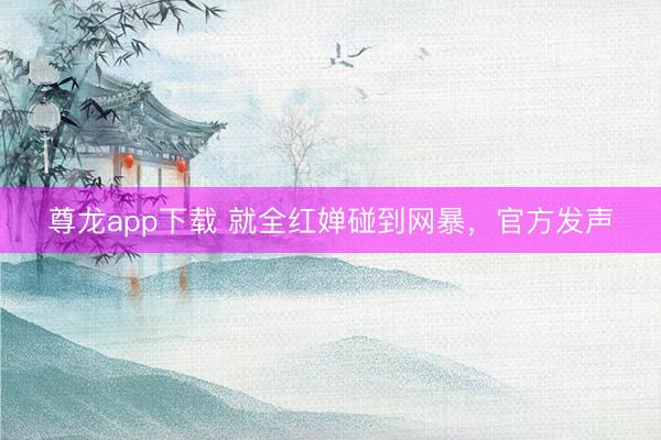 尊龙app下载 就全红婵碰到网暴，官方发声